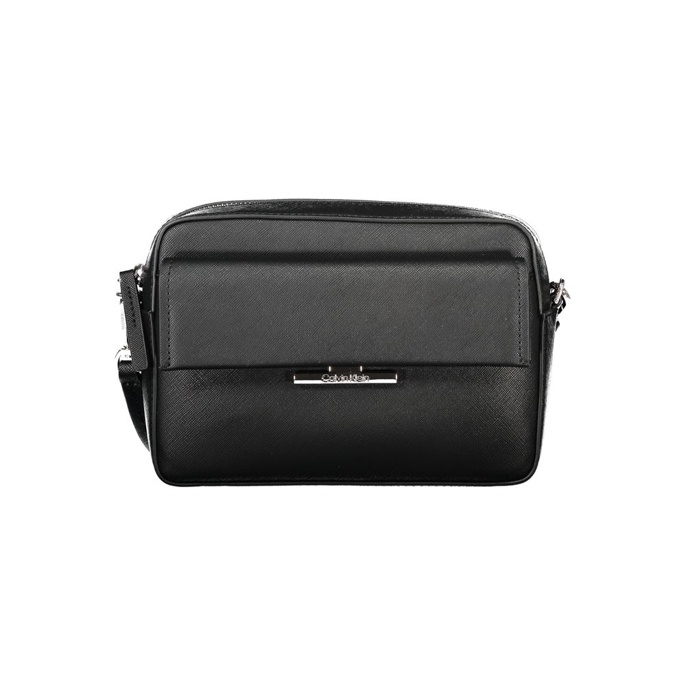 Calvin Klein Black Polyurethane Women's Shoulder Bag - ClickThatClicks 