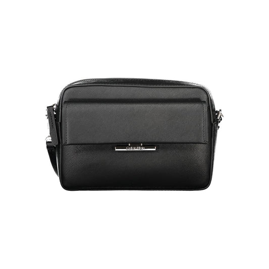 Calvin Klein Black Polyurethane Women's Shoulder Bag - ClickThatClicks 
