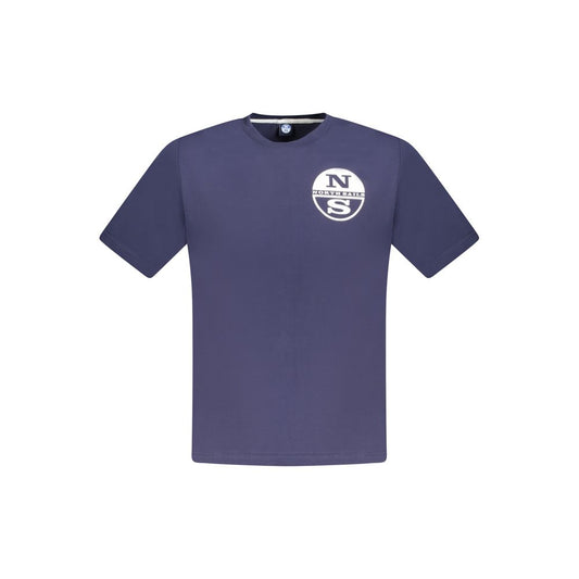 North Sails Blue Cotton Men's T-Shirt - ClickThatClicks 