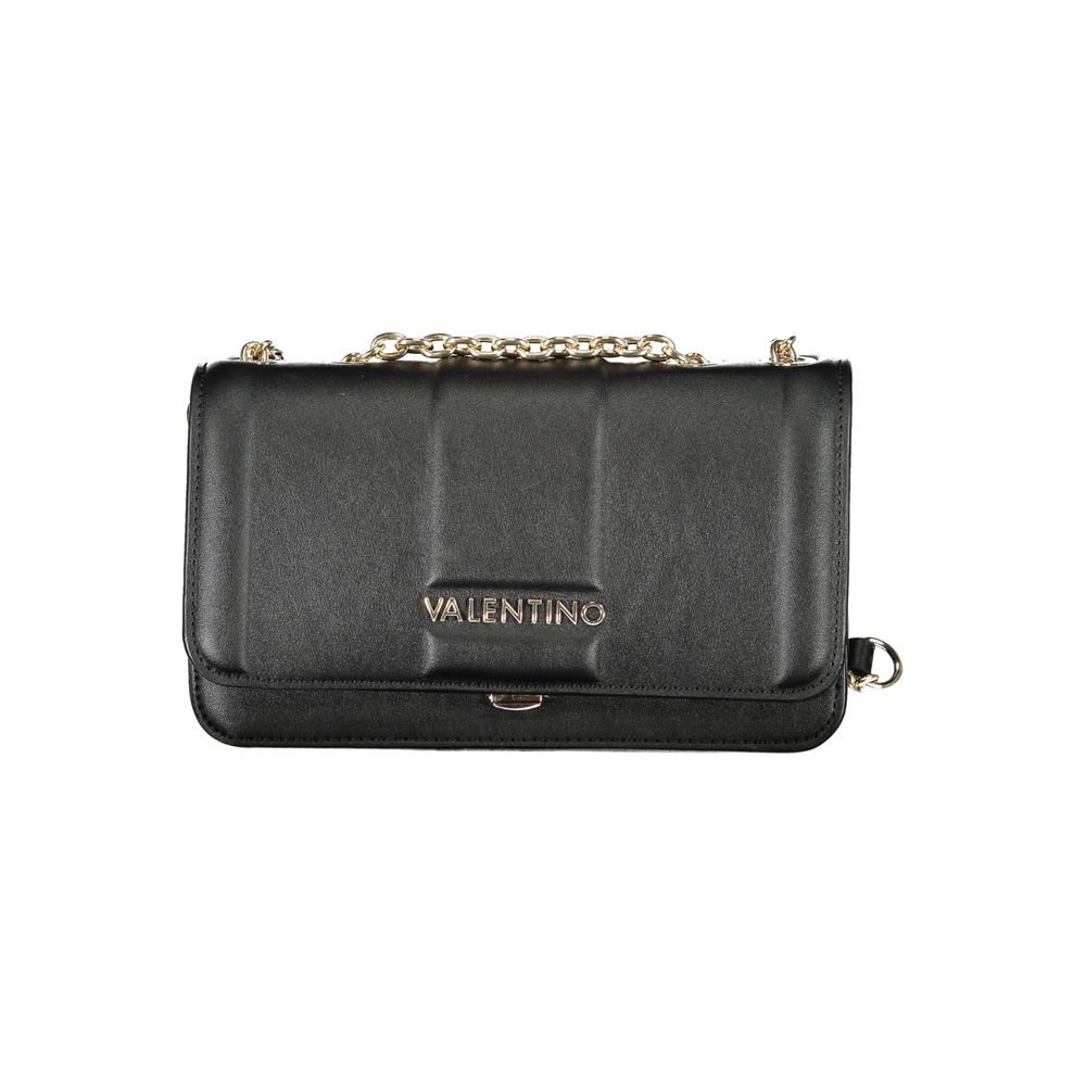 Mario Valentino Black Polyurethane Women Shoulder Bag - ClickThatClicks 