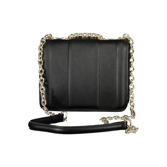 Mario Valentino Nero Polyurethane Women Shoulder Bag - ClickThatClicks 