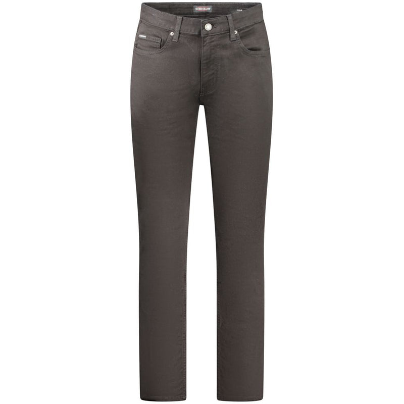 Guess Jeans Black Cotton Men Slim Jean