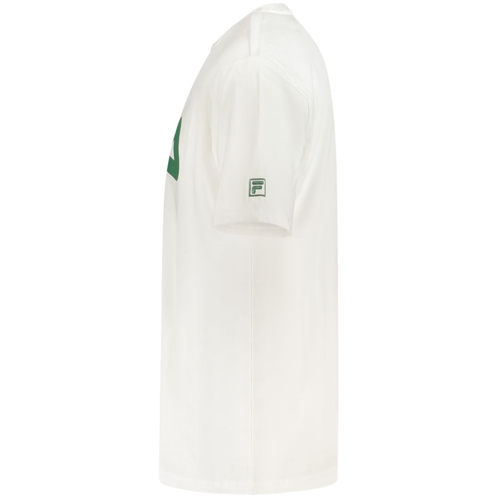 Fila White Cotton Men T-Shirt - ClickThatClicks 