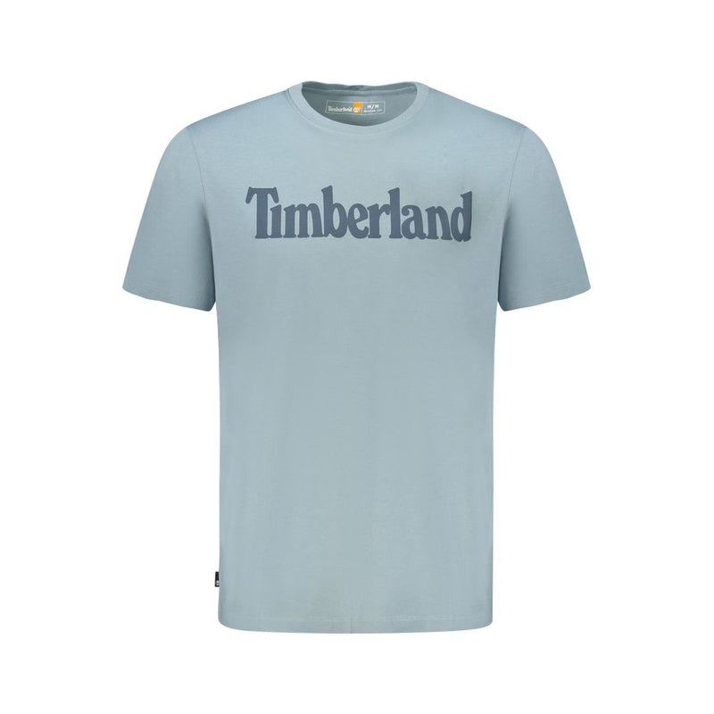 Timberland Light Blue Organic Cotton Men T-Shirt