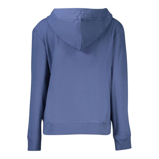 North Sails Blue Cotton Women Sweatshirt - ClickThatClicks 