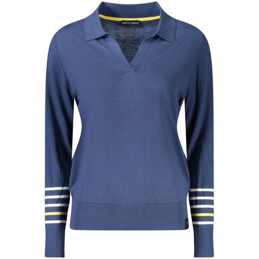 North Sails Blue Viscose Women Sweater - ClickThatClicks 
