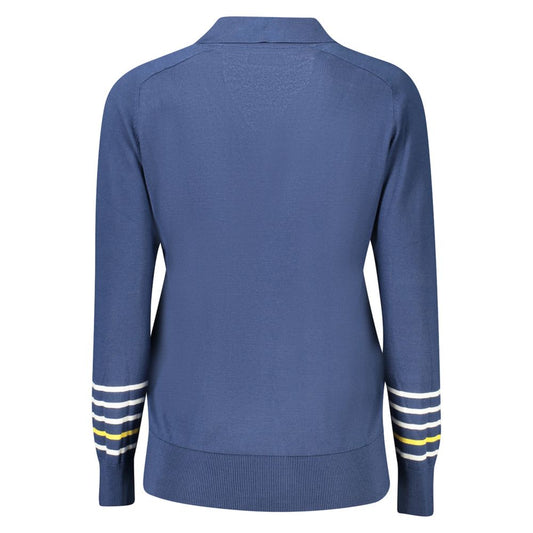 North Sails Blue Viscose Women Sweater - ClickThatClicks 