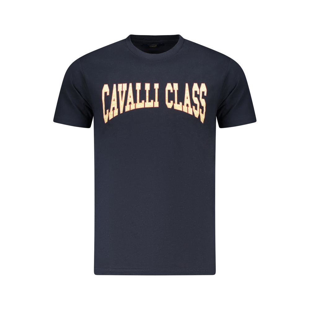Cavalli Class Blue Cotton Men's T-Shirt - ClickThatClicks 