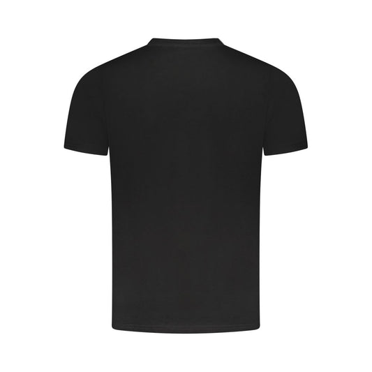 Cavalli Class Black Cotton Men T-Shirt - ClickThatClicks 