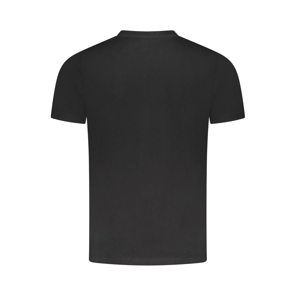 Cavalli Class Black Cotton Men T-Shirt - ClickThatClicks 