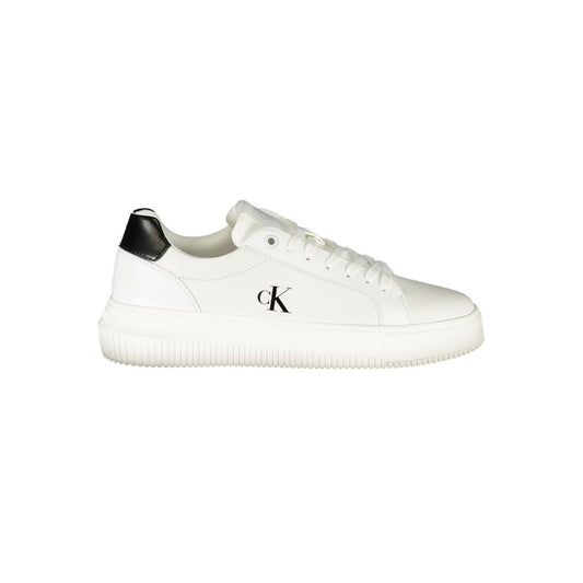 Calvin Klein Bianco Polyurethane Women Sneaker - ClickThatClicks 