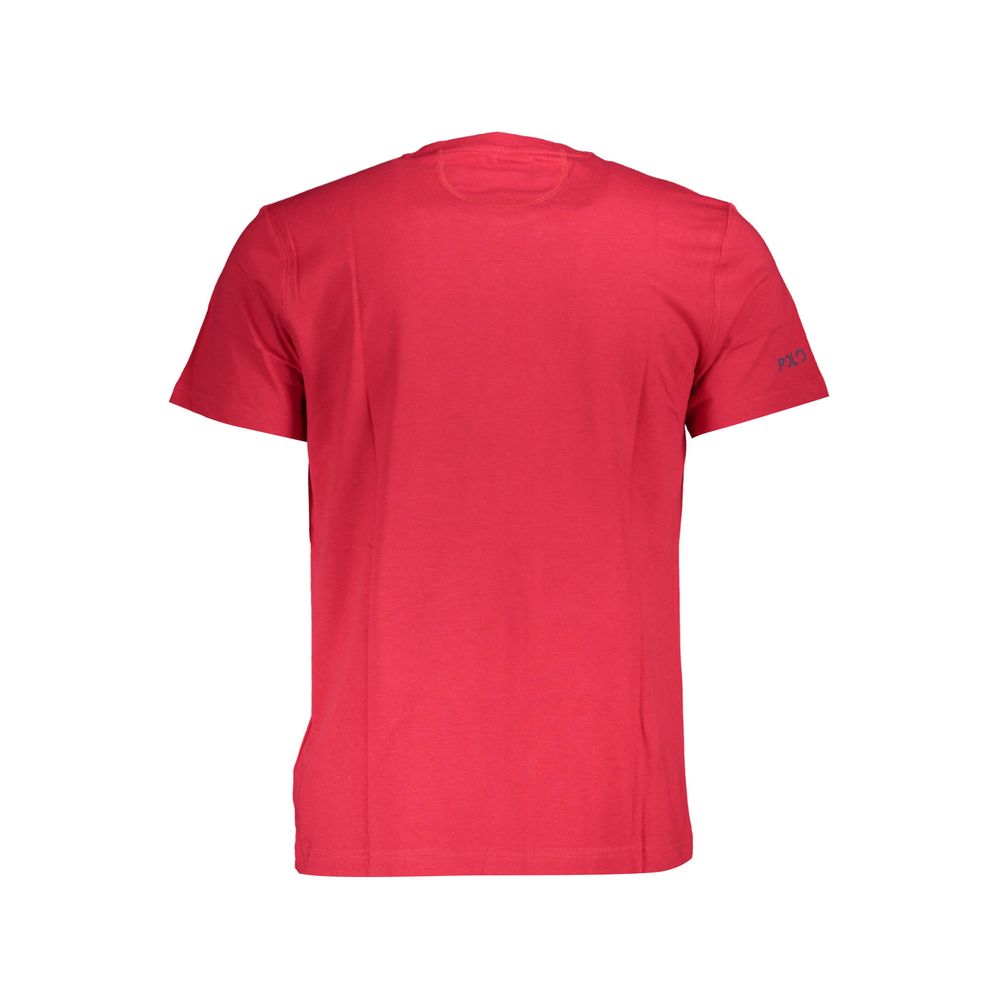 La Martina Rosso Cotton Men's T-Shirt - ClickThatClicks 