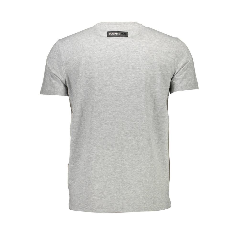 Plein Sport Grigio Cotton Men T-Shirt - ClickThatClicks 