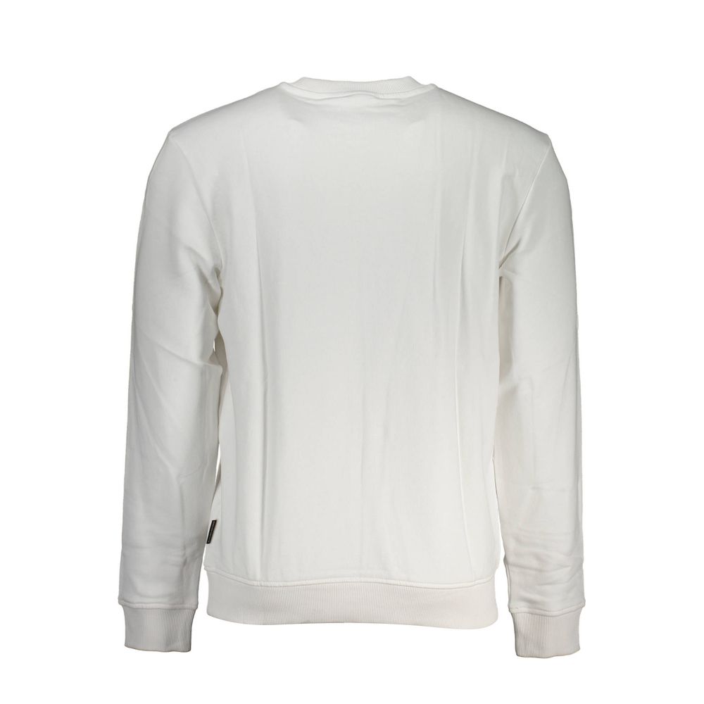 Napapijri Bianco Cotton Men Sweatshirt - ClickThatClicks 