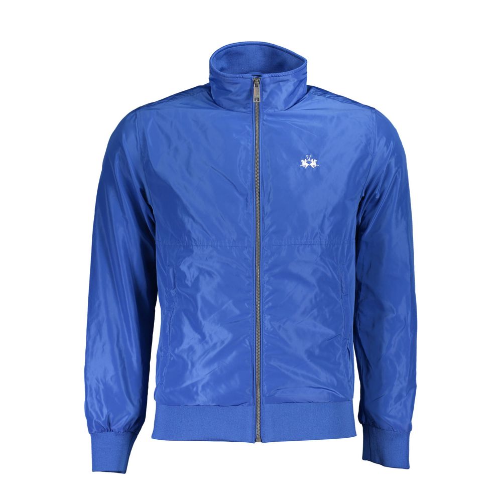 La Martina Blu Polyester Men's Jacket - ClickThatClicks 