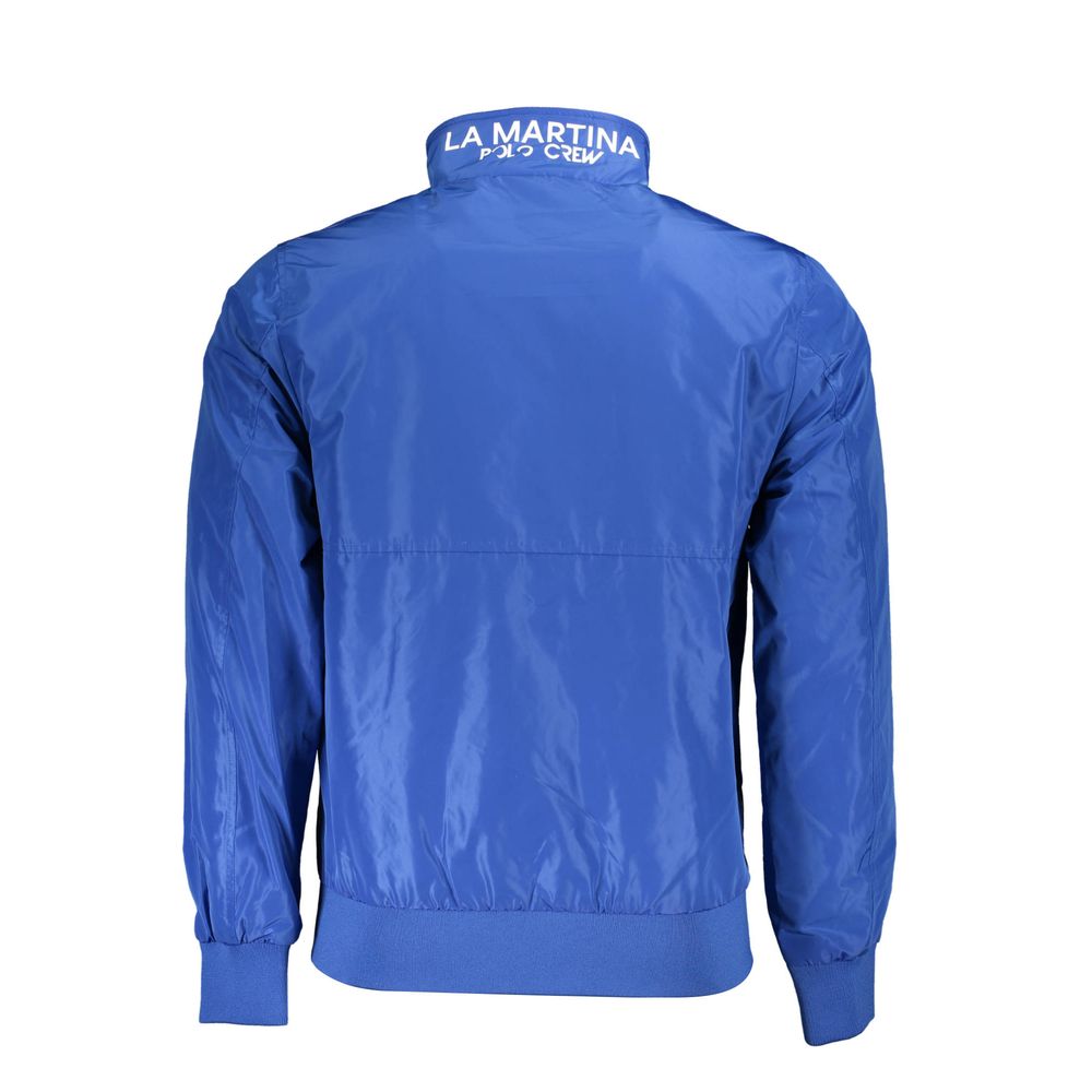 La Martina Blu Polyester Men's Jacket - ClickThatClicks 