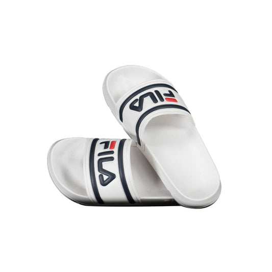 Fila White Polyurethane Women's Slipper - ClickThatClicks 