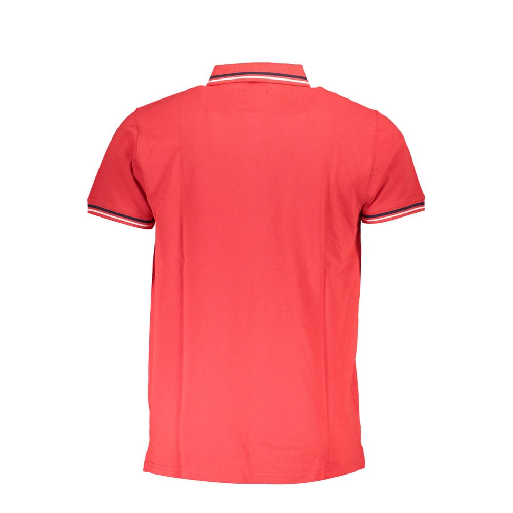 Cavalli Class Red Cotton Men Polo Shirt - ClickThatClicks 