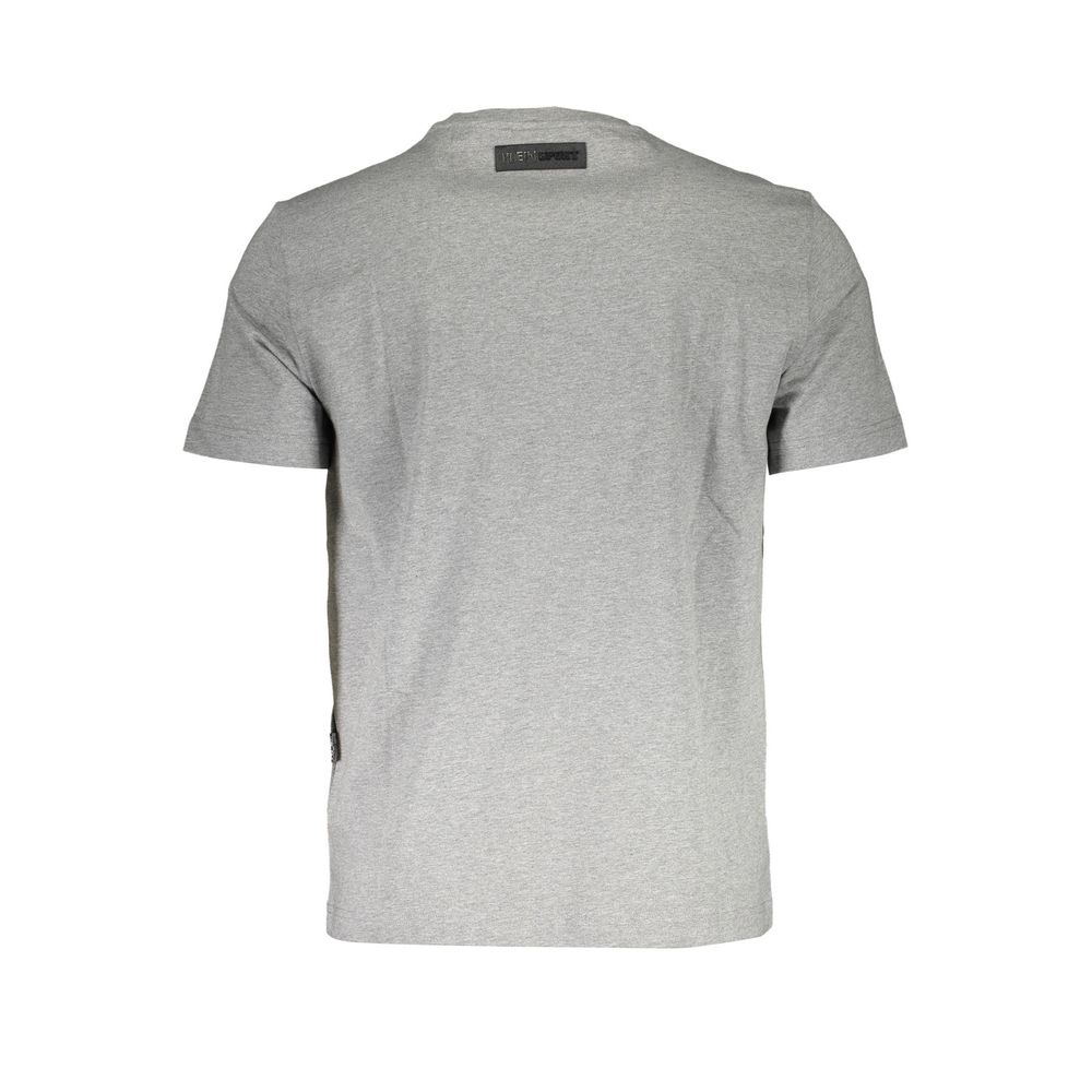 Plein Sport Grigio Cotton Men T-Shirt - ClickThatClicks 