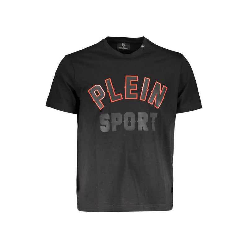Plein Sport Black Cotton T-Shirt