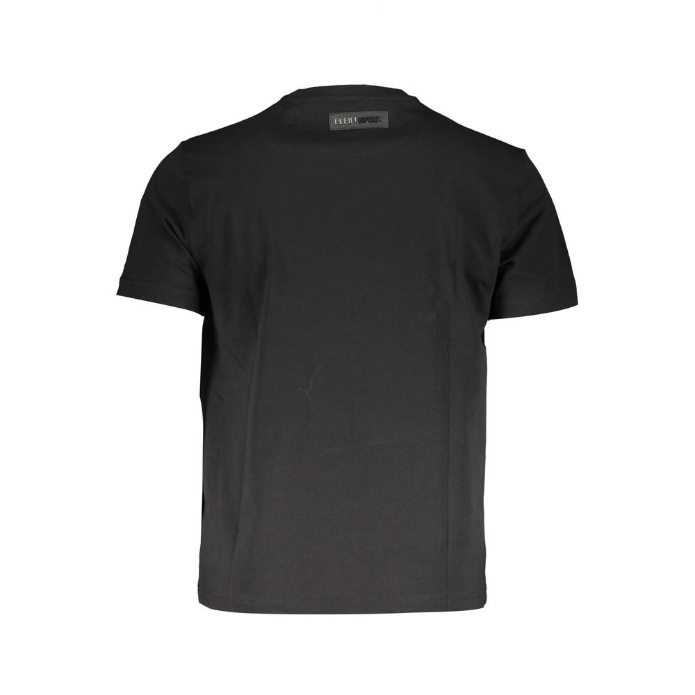 Plein Sport Black Cotton Men T-Shirt - ClickThatClicks 