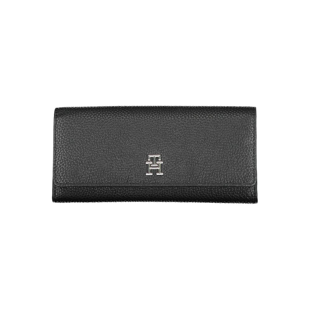 Tommy Hilfiger Black Polyurethane Women Wallet - ClickThatClicks 