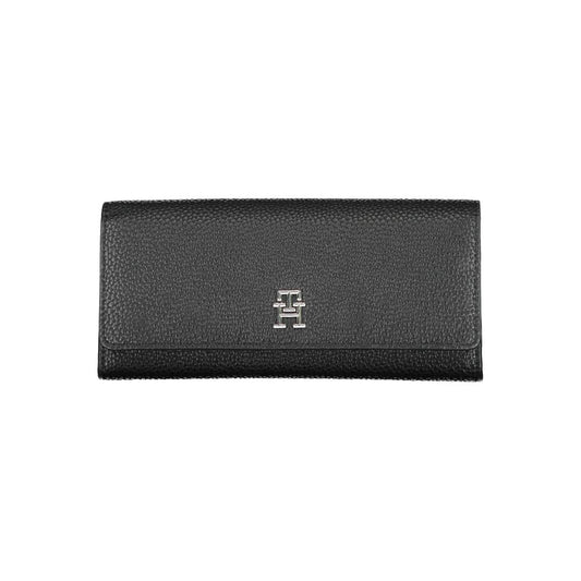 Tommy Hilfiger Black Polyurethane Women Wallet - ClickThatClicks 