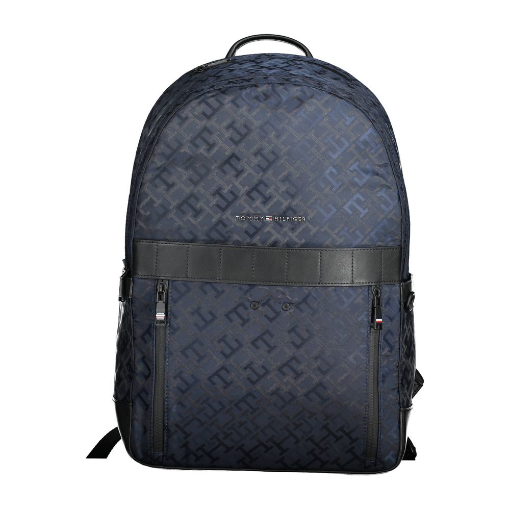 Tommy Hilfiger Blue Polyester Mens Backpack - ClickThatClicks 