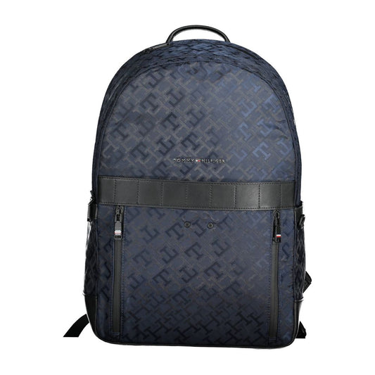 Tommy Hilfiger Blue Polyester Mens Backpack - ClickThatClicks 
