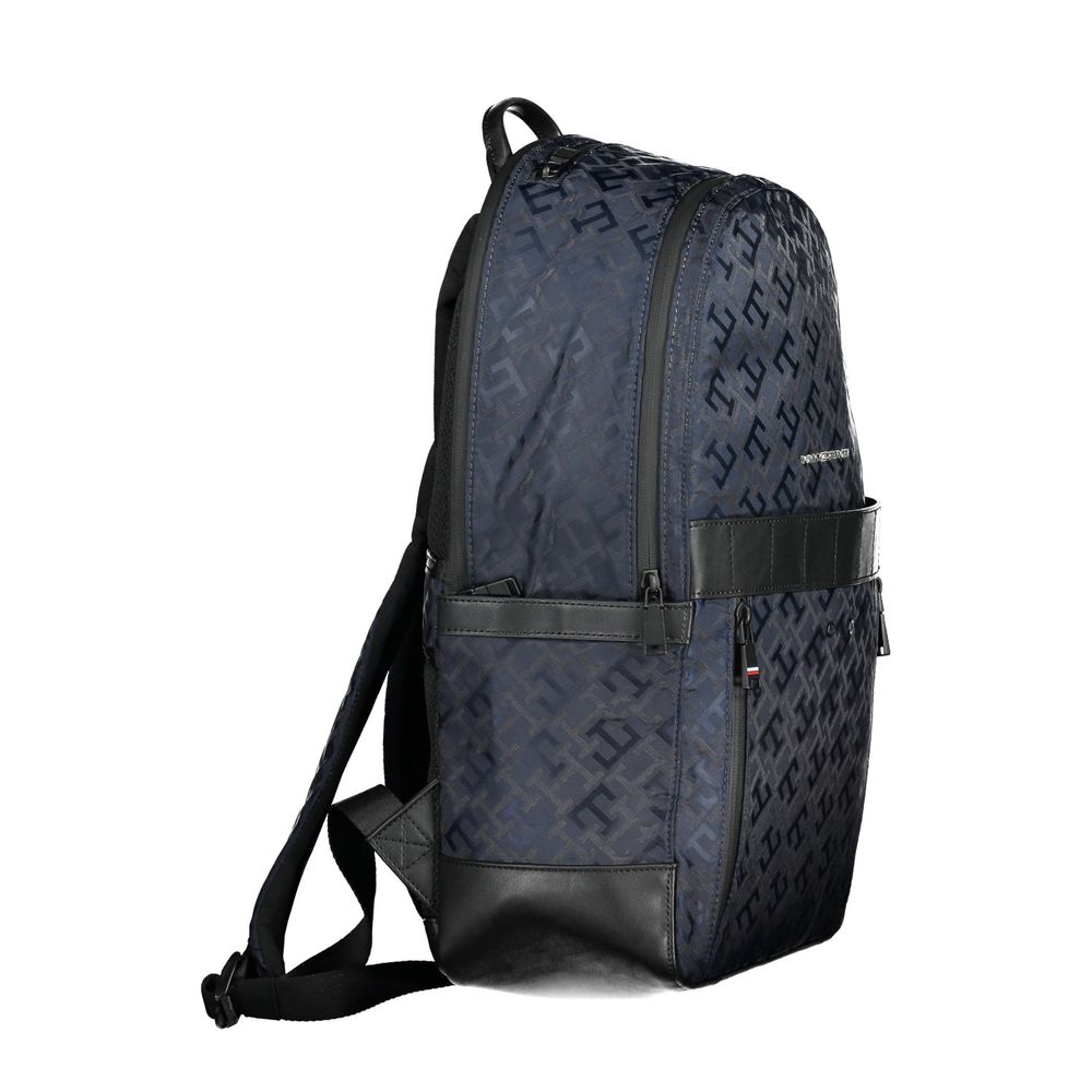Tommy Hilfiger Blue Polyester Mens Backpack - ClickThatClicks 