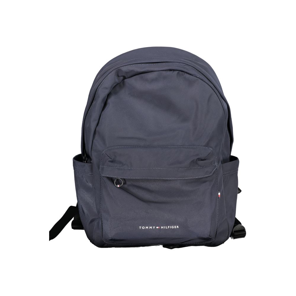 Tommy Hilfiger Blu Polyester Men Backpack - ClickThatClicks 