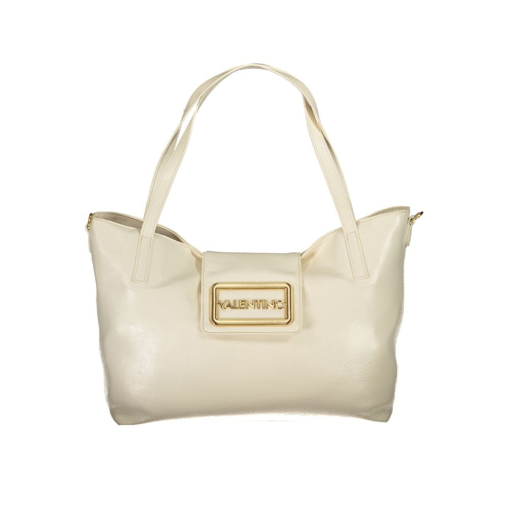Mario Valentino Beige Polyurethane Women Handbag - ClickThatClicks 