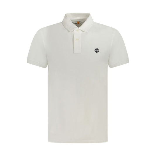 Timberland Bianco Cotton Men Polo Shirt - ClickThatClicks 