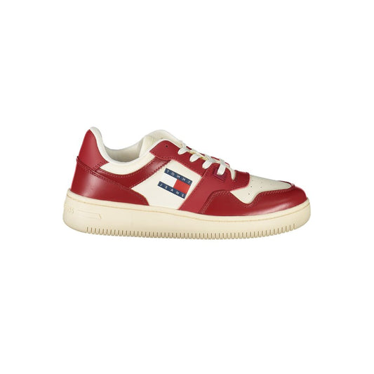 Tommy Hilfiger Rosso Leather Women Sneaker - ClickThatClicks 