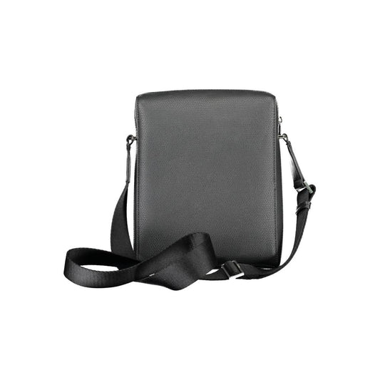 Calvin Klein Black Polyurethane Men Shoulder Bag - ClickThatClicks 