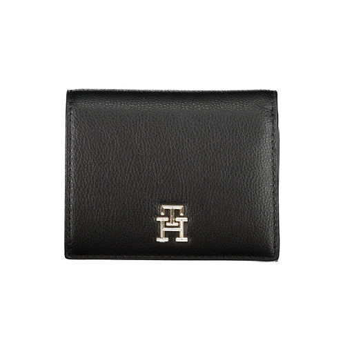 Tommy Hilfiger Black Polyurethane Women Wallet - ClickThatClicks 