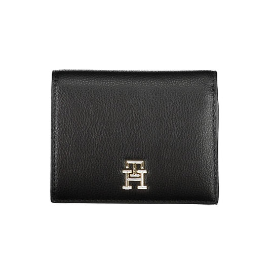Tommy Hilfiger Black Polyurethane Women Wallet - ClickThatClicks 
