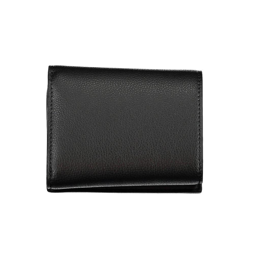 Tommy Hilfiger Black Polyurethane Women Wallet - ClickThatClicks 