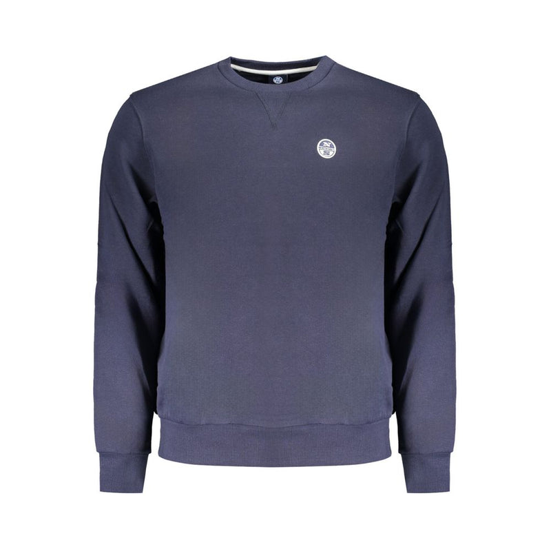 North Sails Blue Cotton Men Sweater