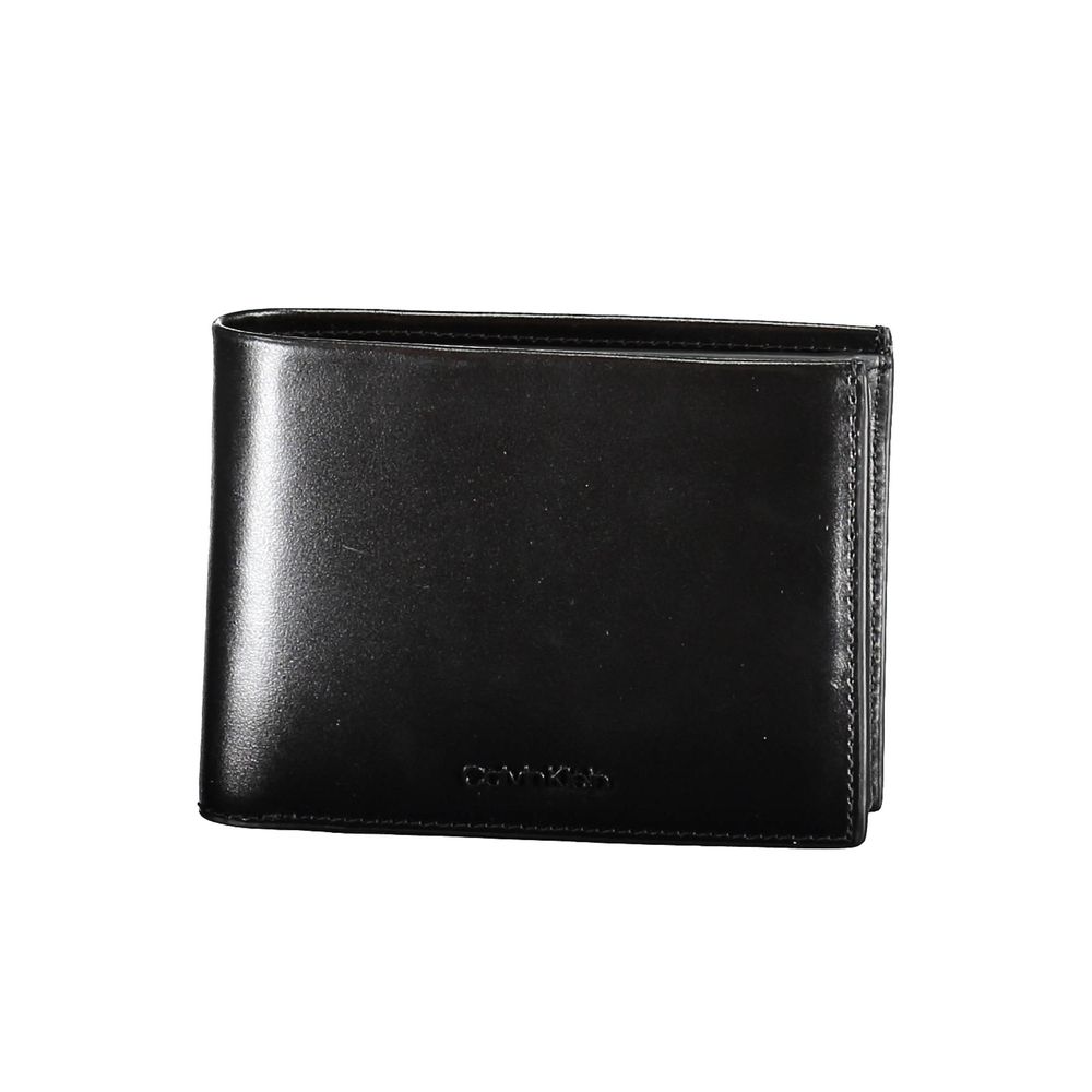 Calvin Klein Black Leather Men Wallet - ClickThatClicks 