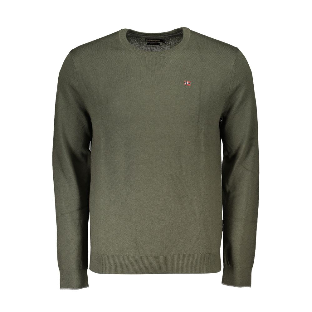 Napapijri Green Fabric Men Sweater - ClickThatClicks 