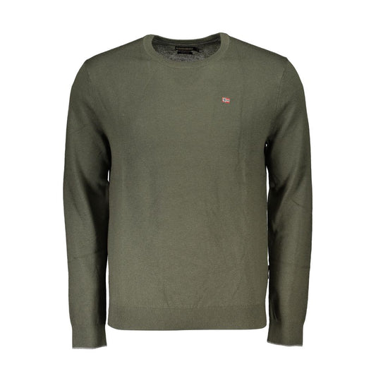 Napapijri Green Fabric Men Sweater - ClickThatClicks 