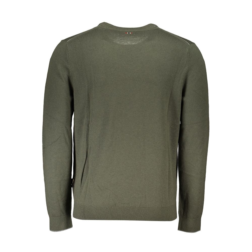 Napapijri Green Fabric Men Sweater - ClickThatClicks 