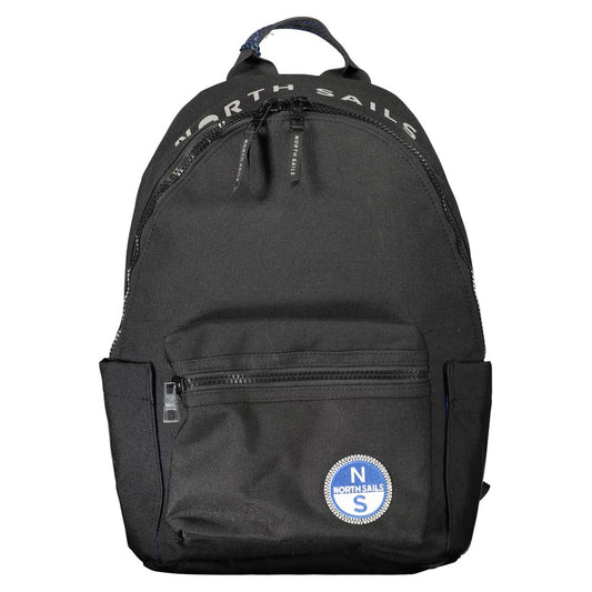 North Sails Black Polyester Men Backpack - ClickThatClicks 