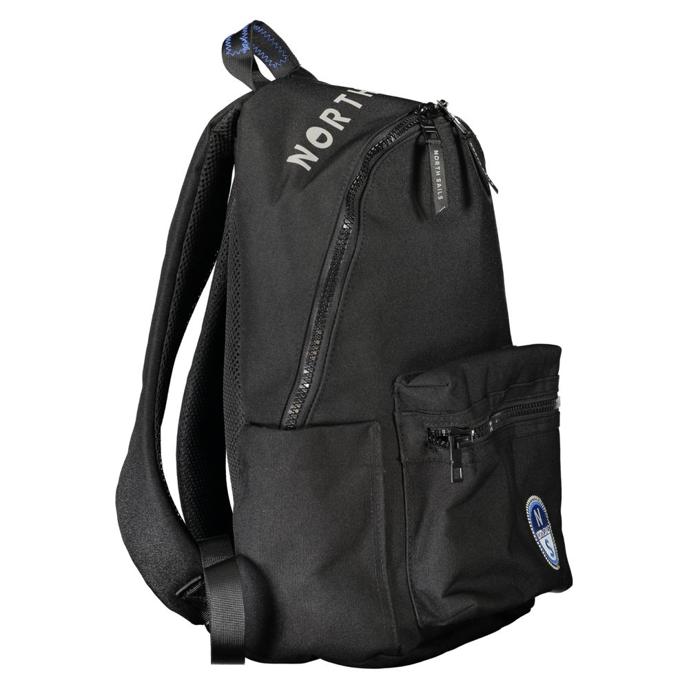 North Sails Black Polyester Men Backpack - ClickThatClicks 