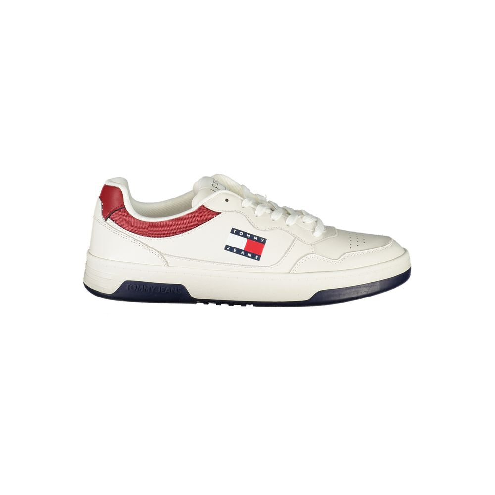 Tommy Hilfiger Bianco Polyurethane Men's Sneaker - ClickThatClicks 