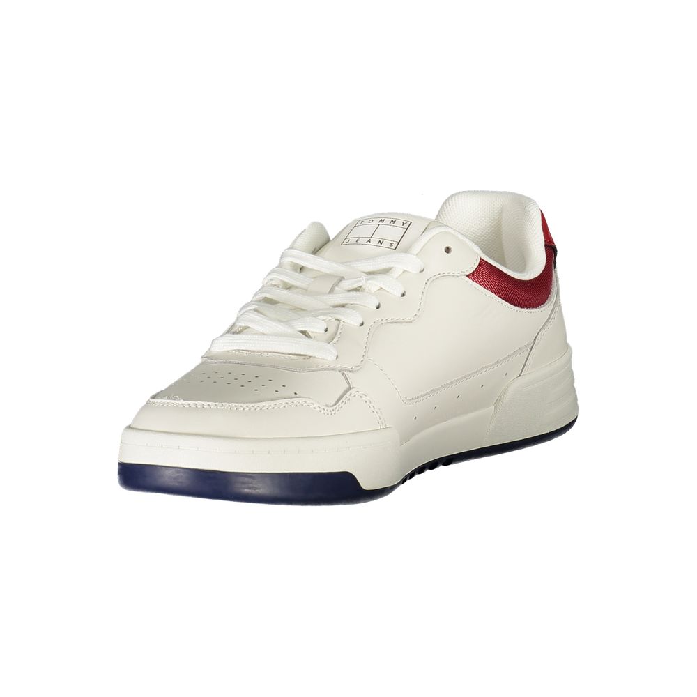 Tommy Hilfiger Bianco Polyurethane Men's Sneaker - ClickThatClicks 