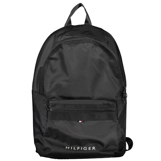 Tommy Hilfiger Black Polyester Men Backpack - ClickThatClicks 