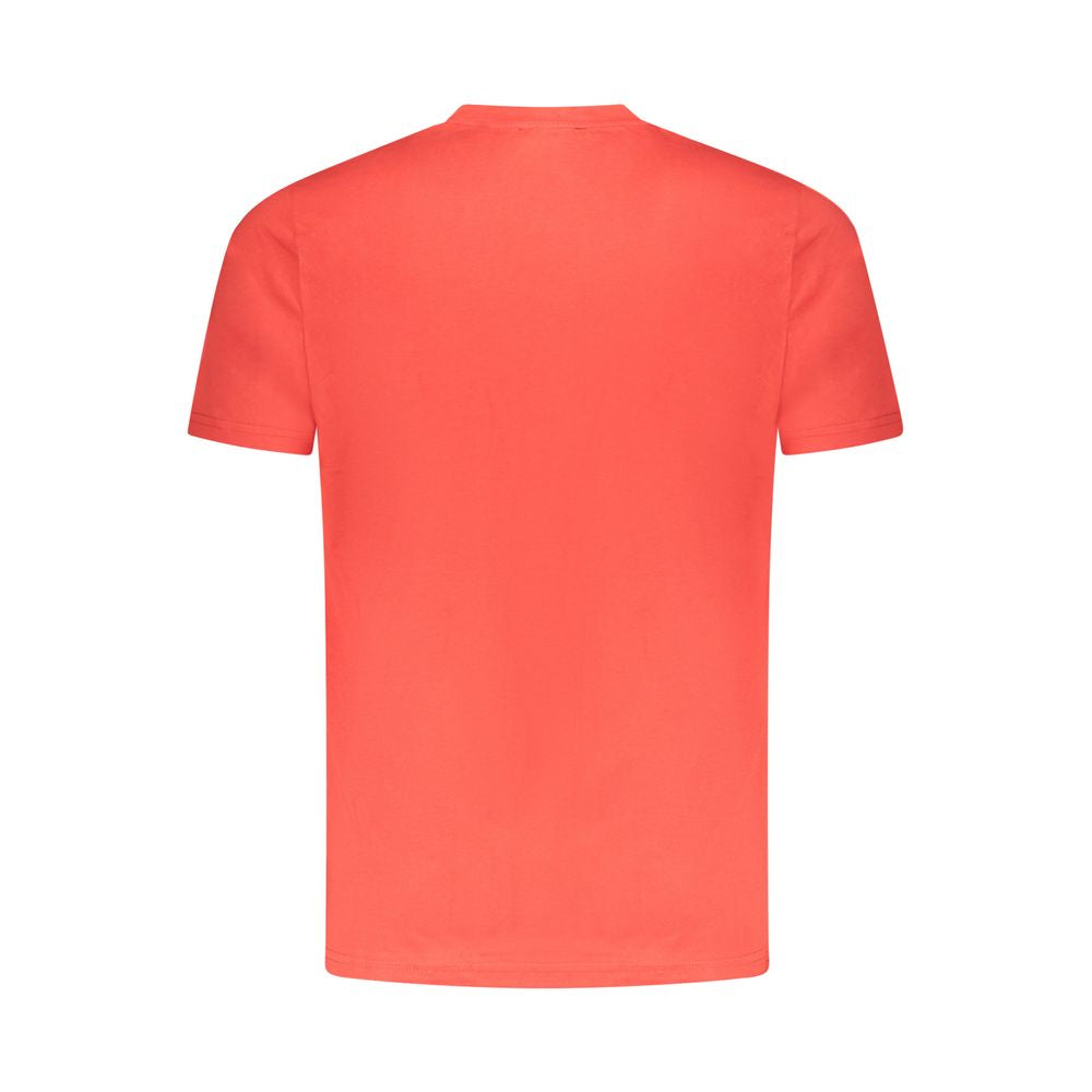 Cavalli Class Rosso Cotton Men T-Shirt - ClickThatClicks 