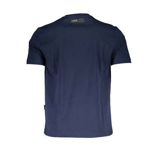 Plein Sport Blue Cotton Men T-Shirt - ClickThatClicks 